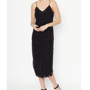 Equipment Silk Black Lace Sleeveless Dress - Small, 100% Silk